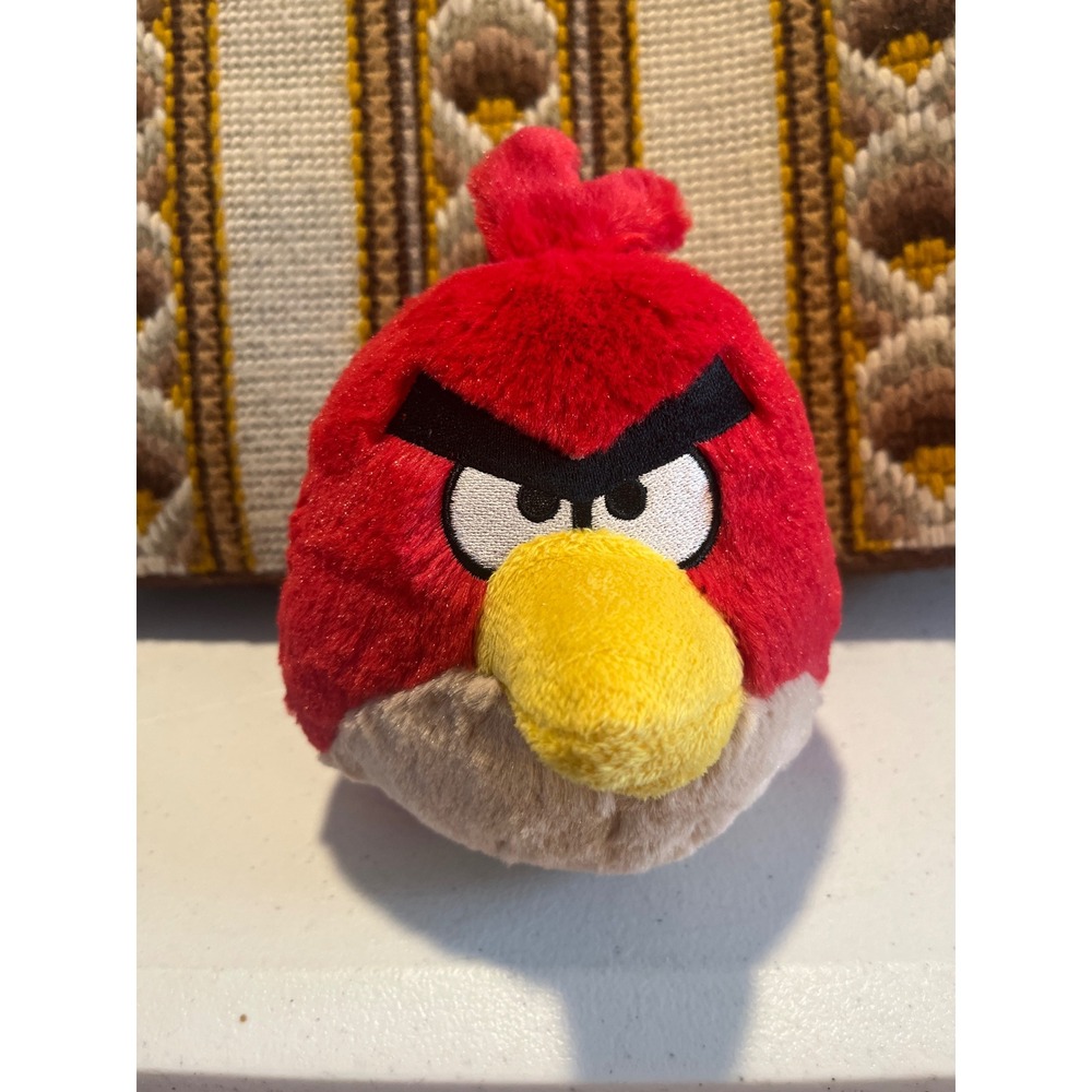 Angry Birds Red Bird Plush Stuffed Animal Toy Rovio Entertainment Red 5 Inch